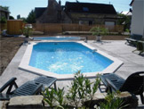piscine fond plat